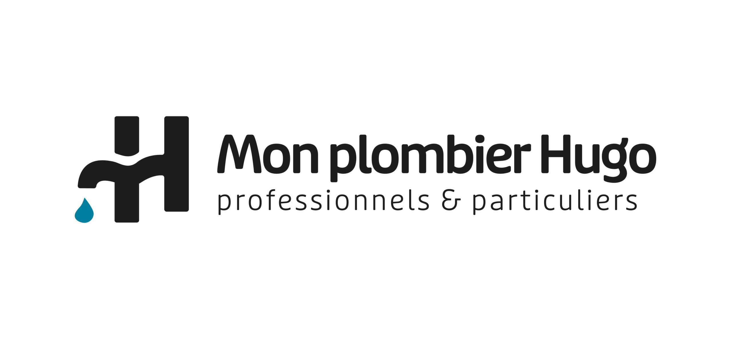 logo en couleur de mon plombier hugo professionnels et particuliers pour le partage du site